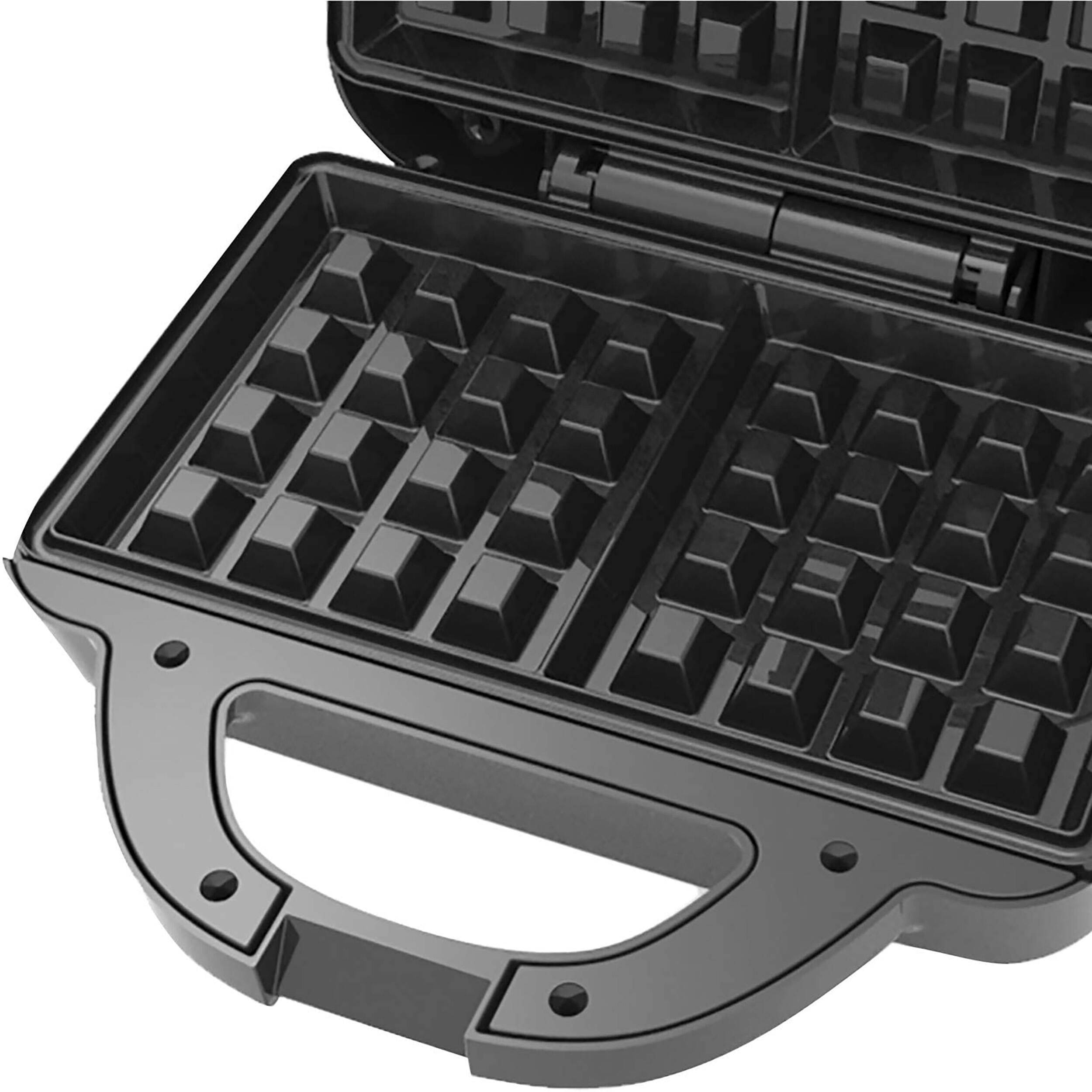 Alt View 1. Brentwood - Brentwood Couture Purse Non-Stick Dual Waffle Maker in Black with Indicator Lights - Black.