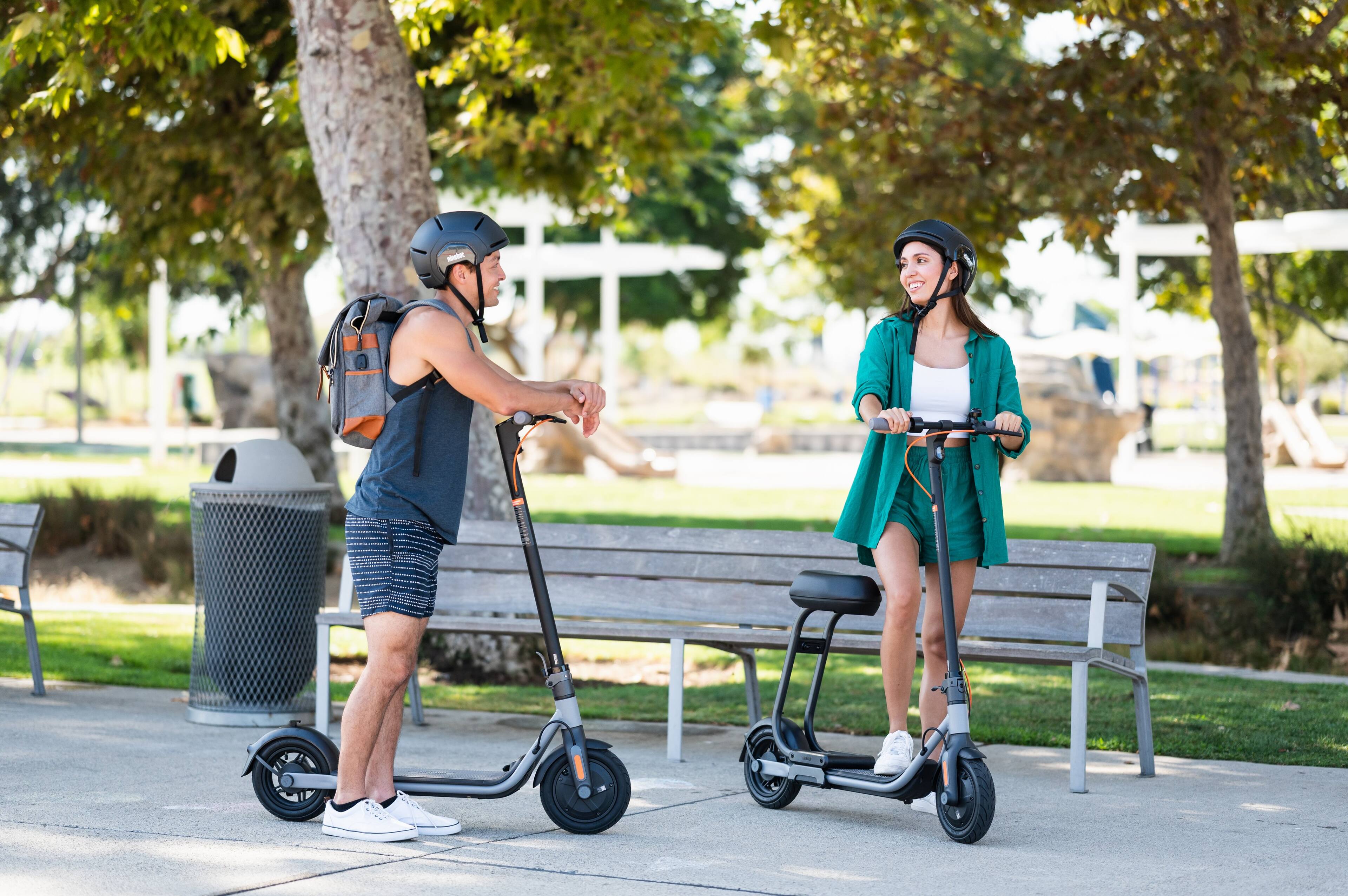 Alt View Zoom 39. Segway - Ninebot D40X Electric Kick Scooter plus Seat w/23.6 mi Max Operating Range & 18.6 mph Max Speed - Gray.