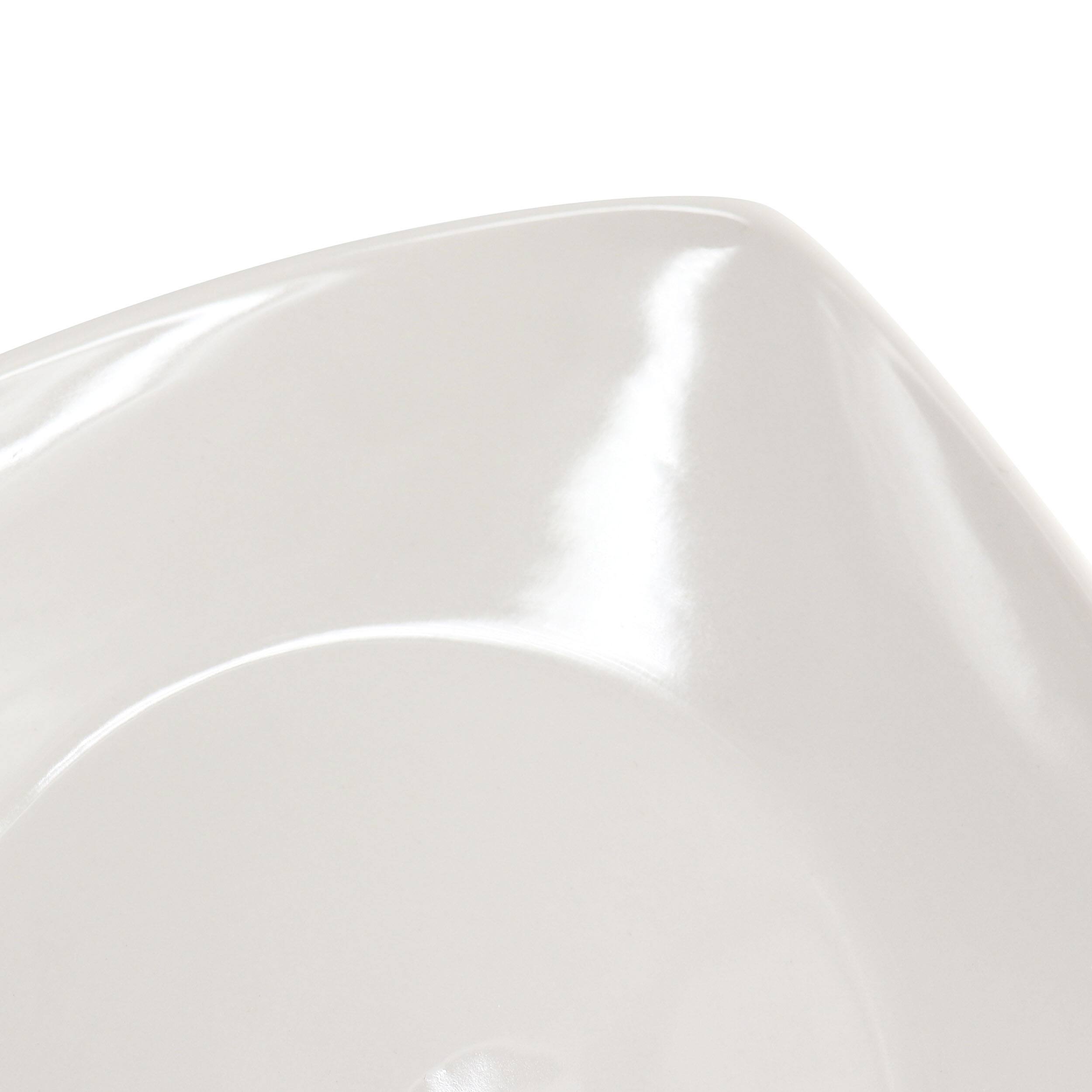 Alt View 4. Gibson - Gibson Home Zen Buffetware 8 Piece 7in Stoneware Dessert Plate Set in White - White.