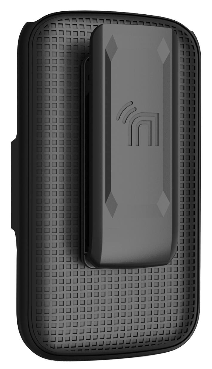 Alt View 5. Nakedcellphone - Holster for TCL Flip 3 Phone or TCL Flip 4 5G - Belt Clip Holder Case - Black.