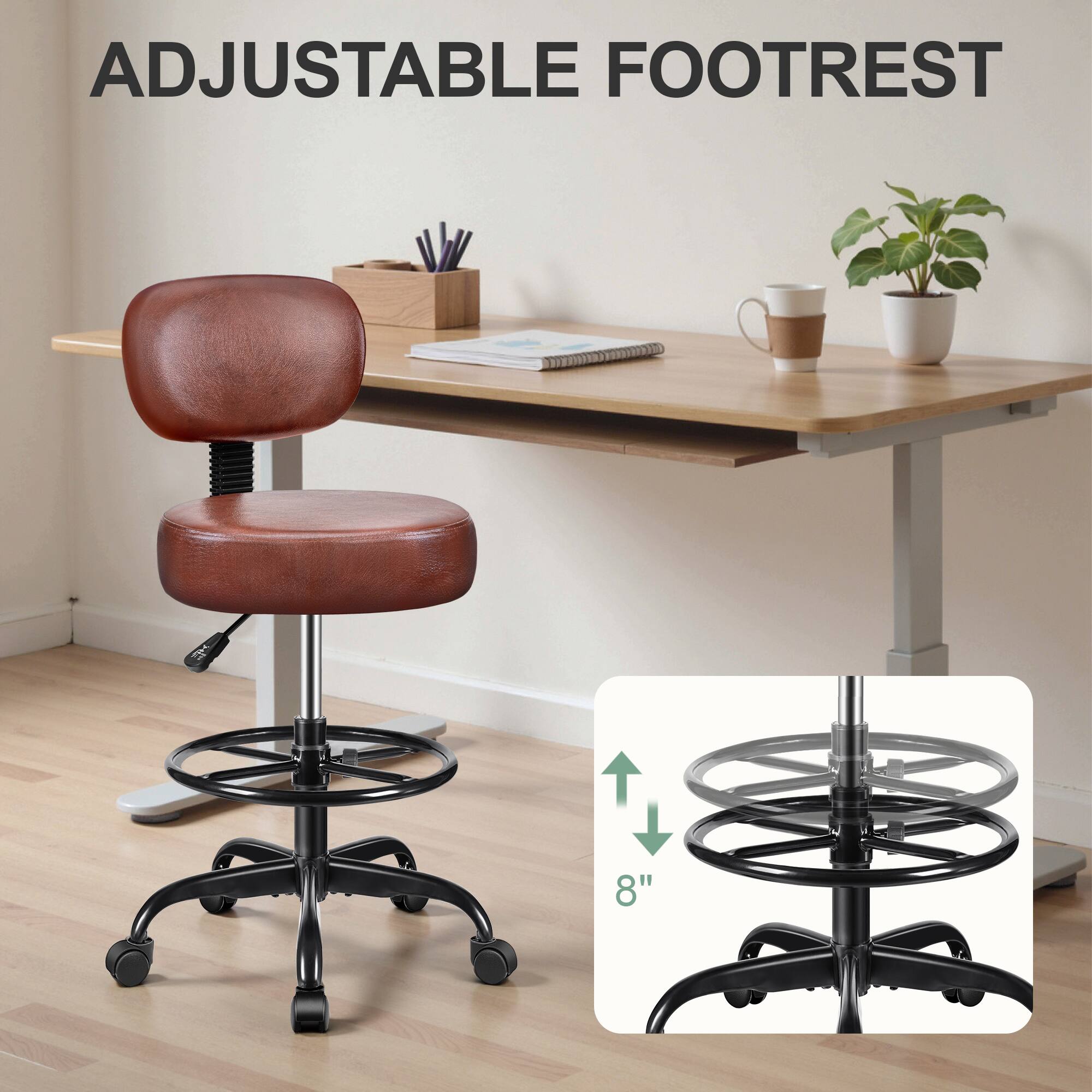 ADJUSTABLE FOOTREST

8"