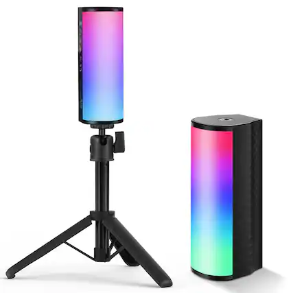 Front. Neewer - Magnetic RGB Video Light Wand with Tripod, 2500mAh, Dimmable.