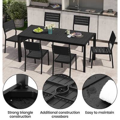 Strong triangle construction  
Additional construction crossbars  
Easy to maintain