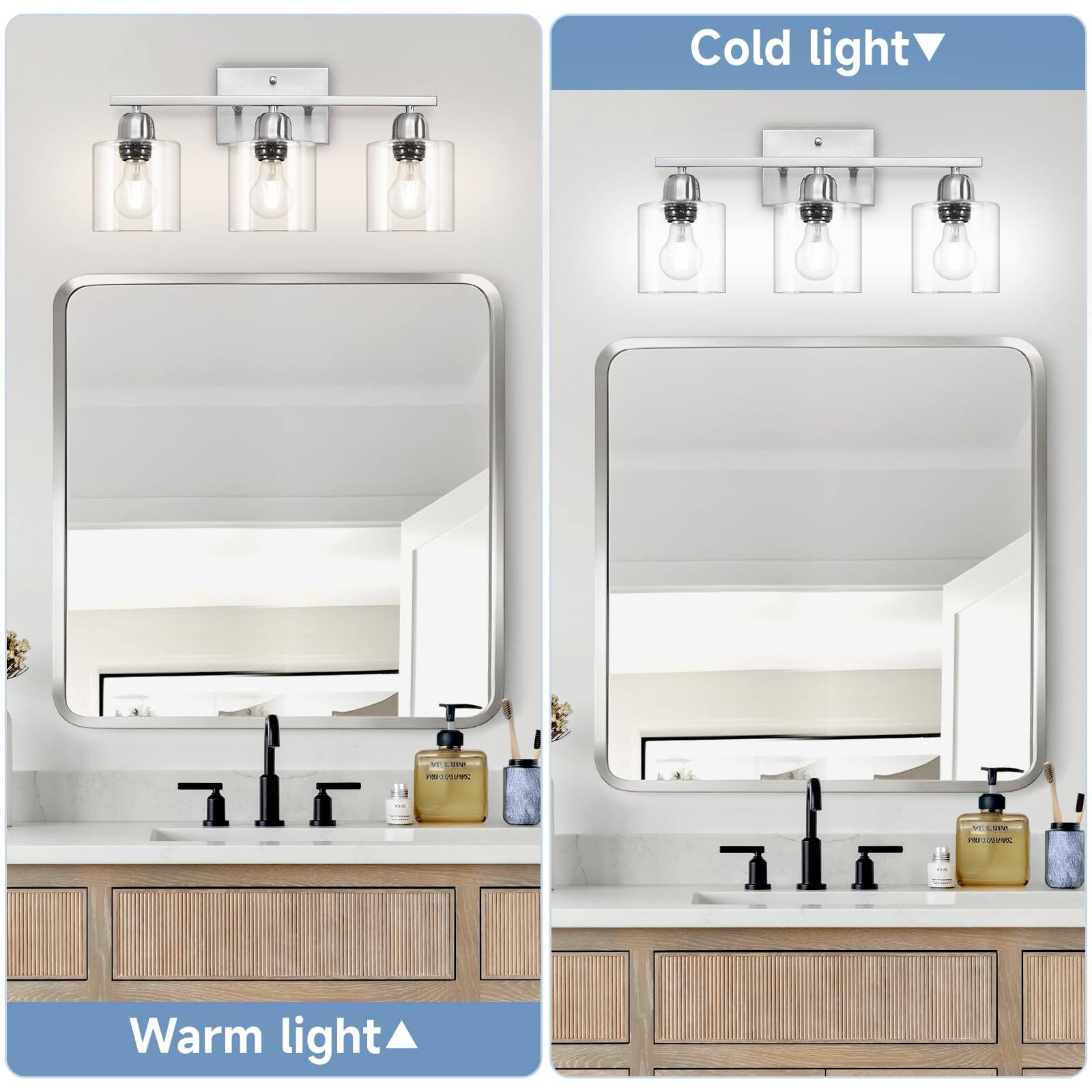 Cold light  
Warm light