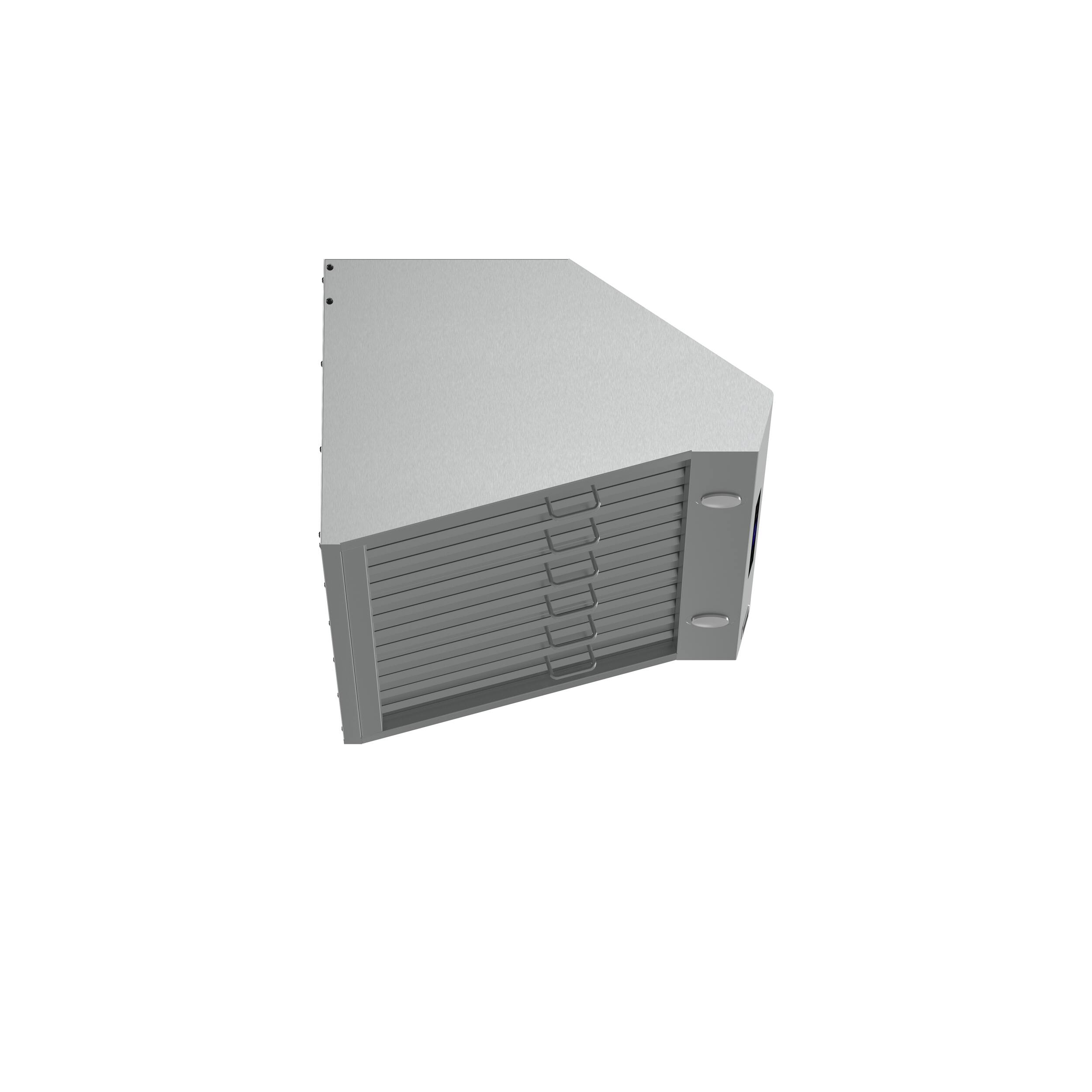Left. Forno Appliances - Palazzo 36" Wall-Mounted Ducted Ventilation Range Hood - Silver.