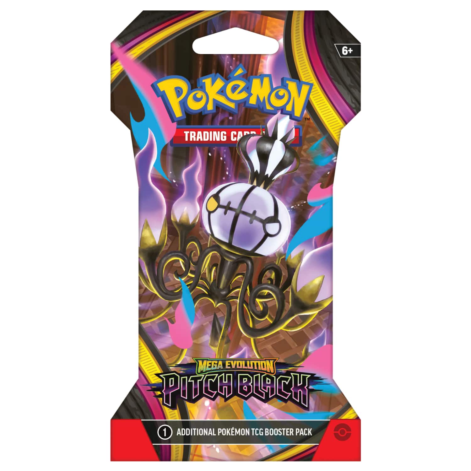 Pokémon - Pokemon ME5 Mega Evolution Pitch Black Sleeved Booster Pack | Mega Chandelure ex