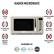 Alt View 13. Haden - 700-Watt .7 cubic. foot Microwave with Settings and Timer - Ivory.