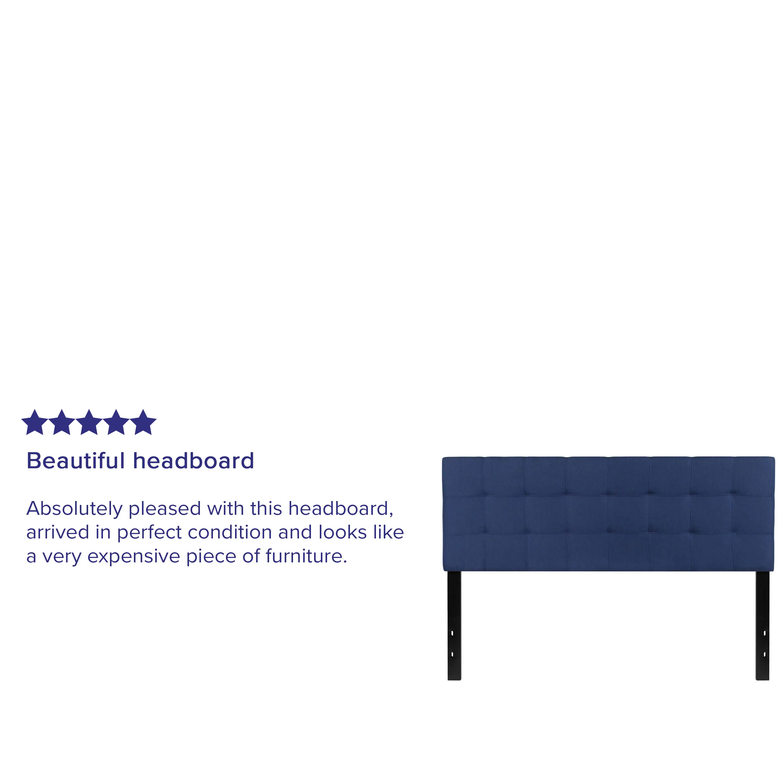 Beautiful headboard

Absolutely pleased with this headboard, arrived in perfect condition and looks like a very expensive piece of furniture.