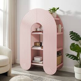Daydream 58" Arched Bookshelf by Modway - Soft Pink
