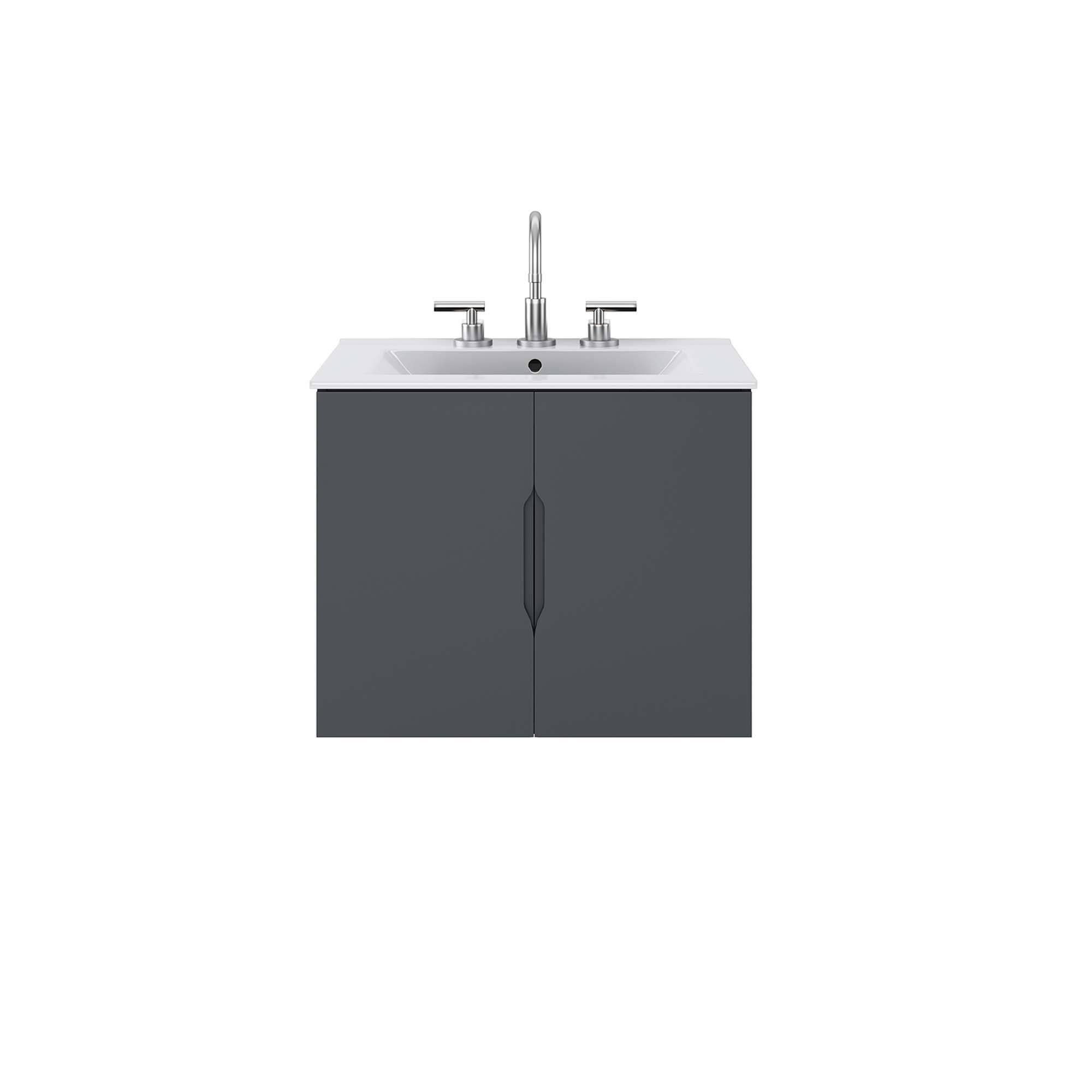 Alt View 3. Modway - Vitality Bathroom Vanity Basin Included by Modway - Gray White.