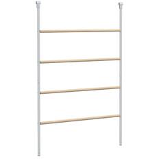 Front. Pawhut - Chicken Perch for Coop, Wooden and Galvanized Steel Jungle Gym Roosting Bar Ladder for Backyard Poultry - Natural Wood.