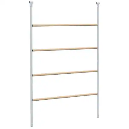 Front. Pawhut - Chicken Perch for Coop, Wooden and Galvanized Steel Jungle Gym Roosting Bar Ladder for Backyard Poultry - Natural Wood.