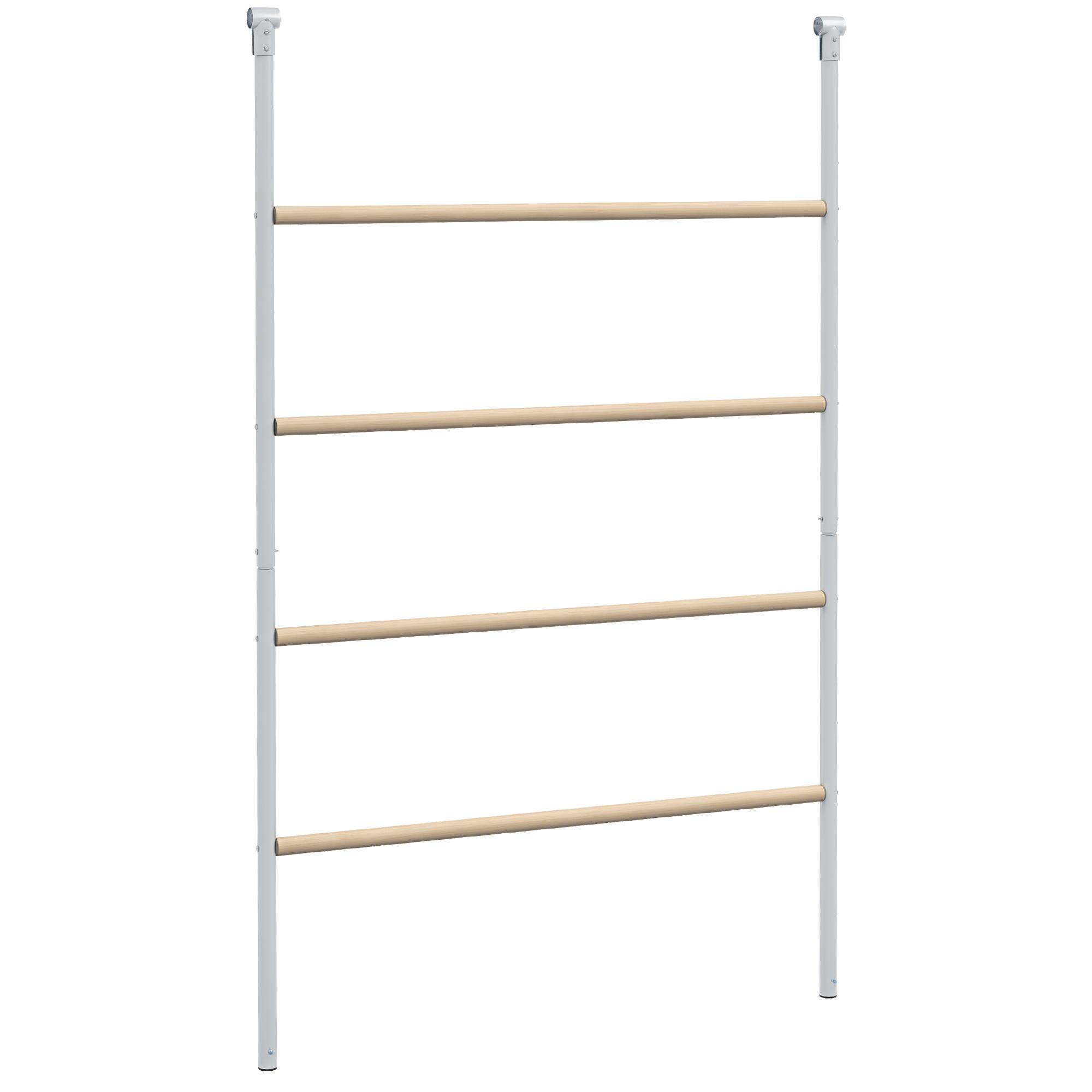 Front. Pawhut - Chicken Perch for Coop, Wooden and Galvanized Steel Jungle Gym Roosting Bar Ladder for Backyard Poultry - Natural Wood.