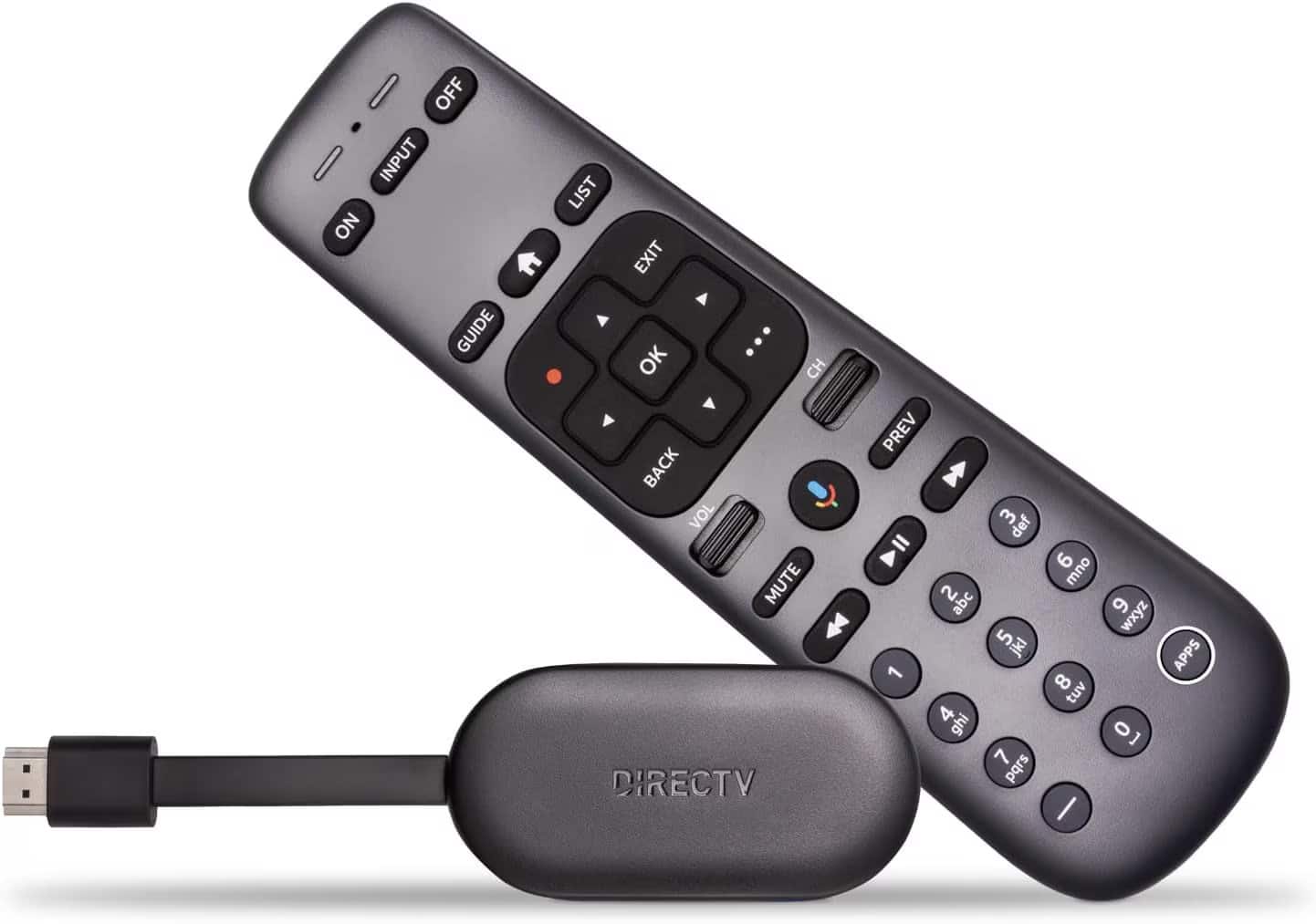 DirecTV - Gemini Air Streaming Box For Internet-Only Customers - 4K HDR HDMI Dongle with Voice Remote - Live TV, Cloud DVR - Black