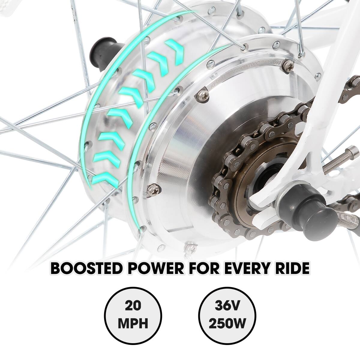 405-0089 0250W7000  
BOOSTED POWER FOR EVERY RIDE  
20 MPH  
36V 250W