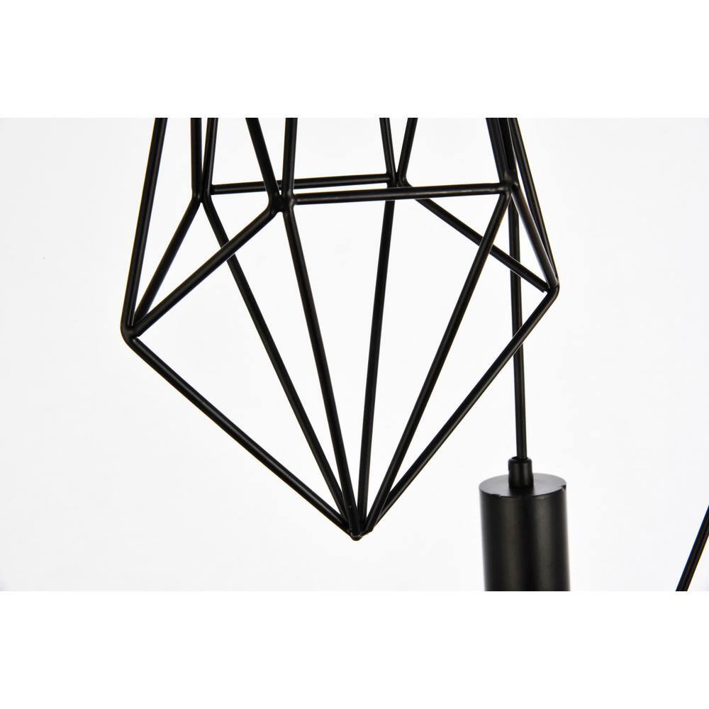 Alt View 1. Living District - Jago Collection Pendant D16.0 H30.4 Lt:3 Black Finish - Black.
