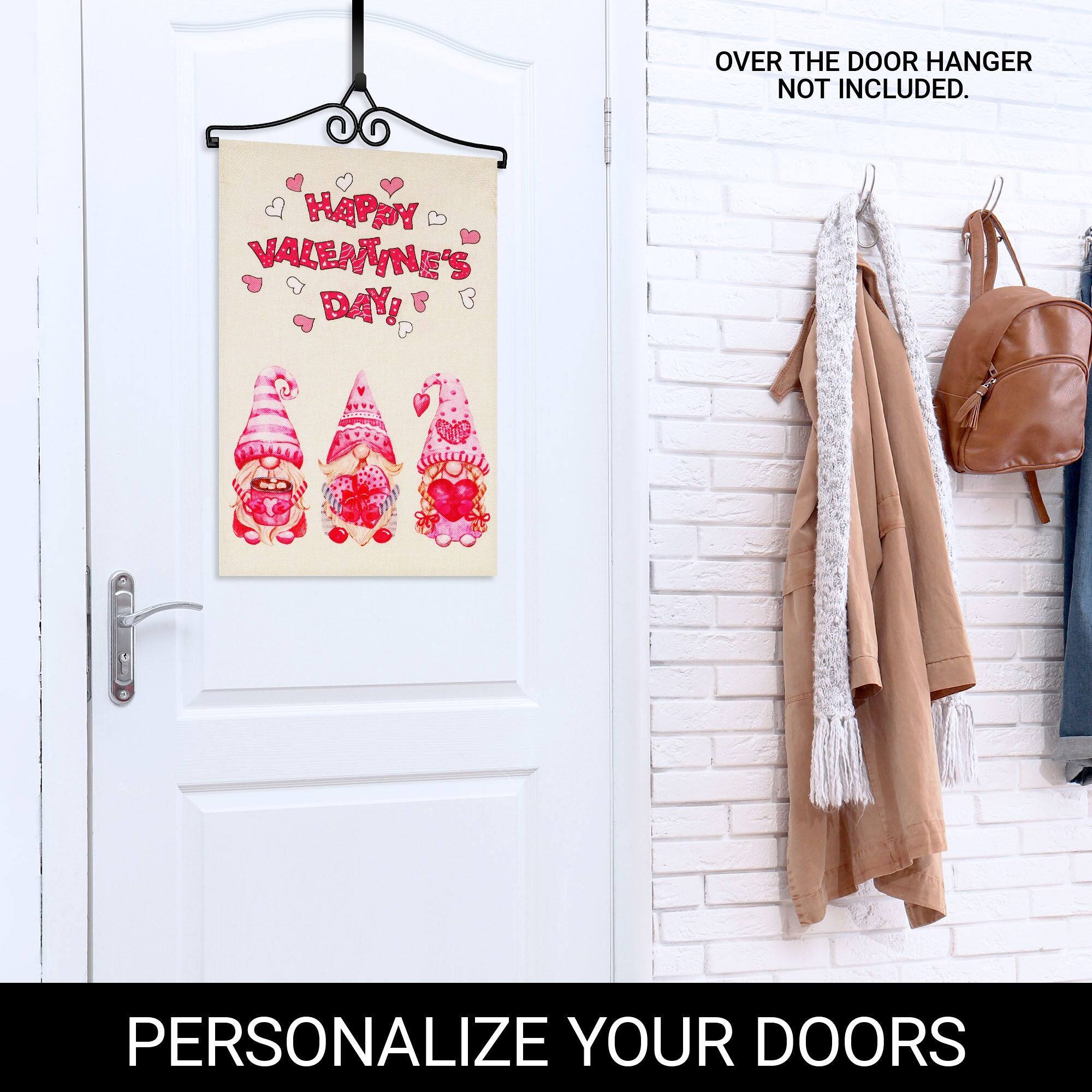 OVER THE DOOR HANGER NOT INCLUDED.  
HAPPY VALENTINE'S DAY!  
PERSONALIZE YOUR DOORS