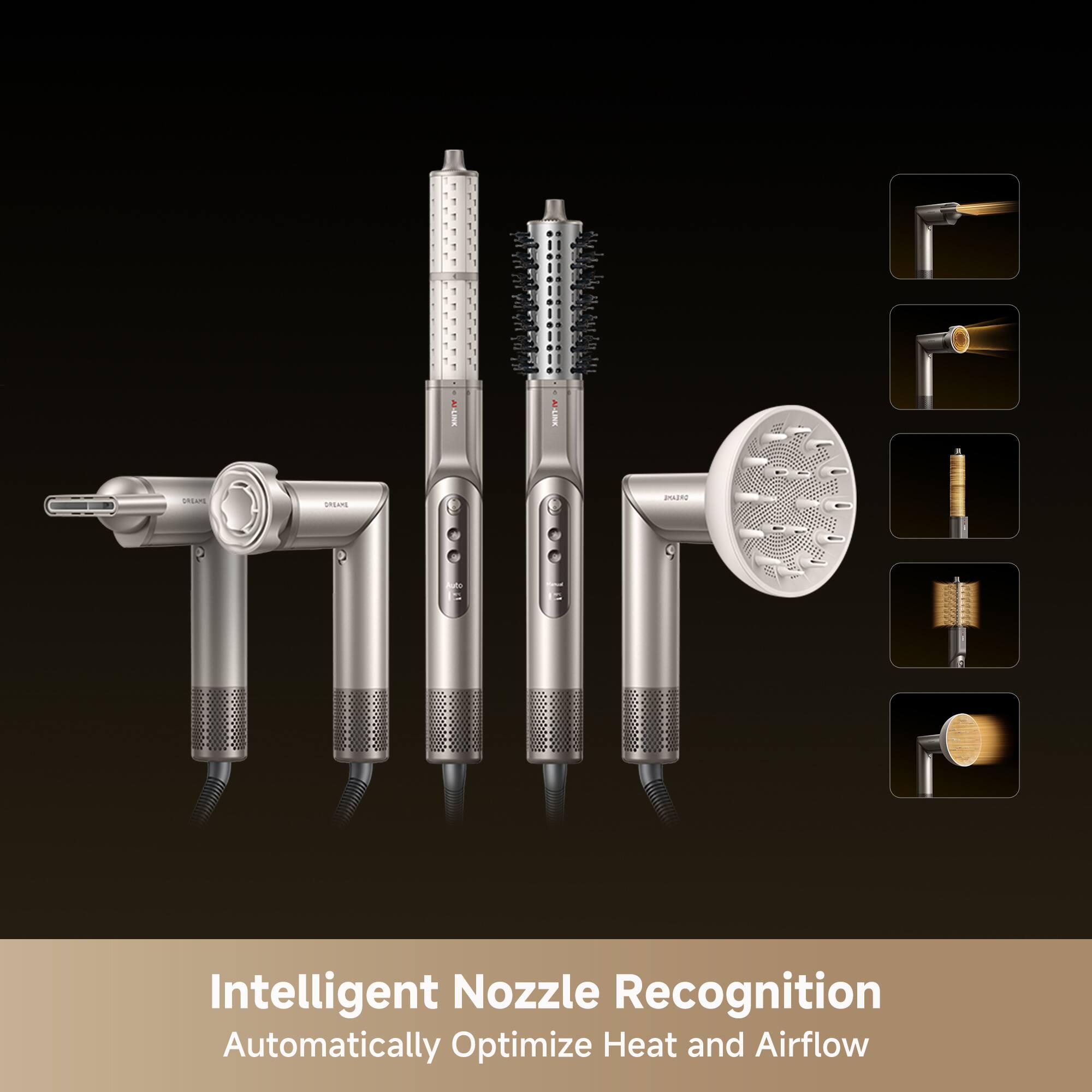 Intelligent Nozzle Recognition  
Automatically Optimize Heat and Airflow