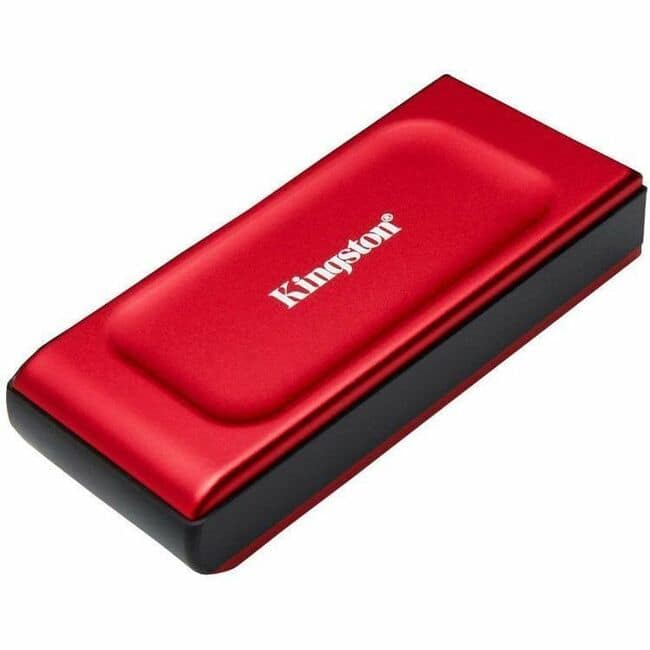 Kingston - XS1000 2 TB Portable Solid State Drive - External - Storage System Device Supported - USB 3.2 (Gen 2) - Red