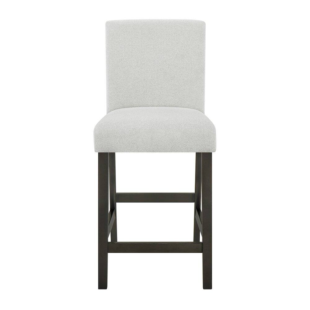 Alt View 1. New Classic Furniture - Carissa Wood Counter Chair in Stone (Set of 2) - Espresso/Gray.