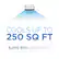 COOLS UP TO 250 SQ FT
6,000 BTU (SACC/CEC)
61° at the coolest setting