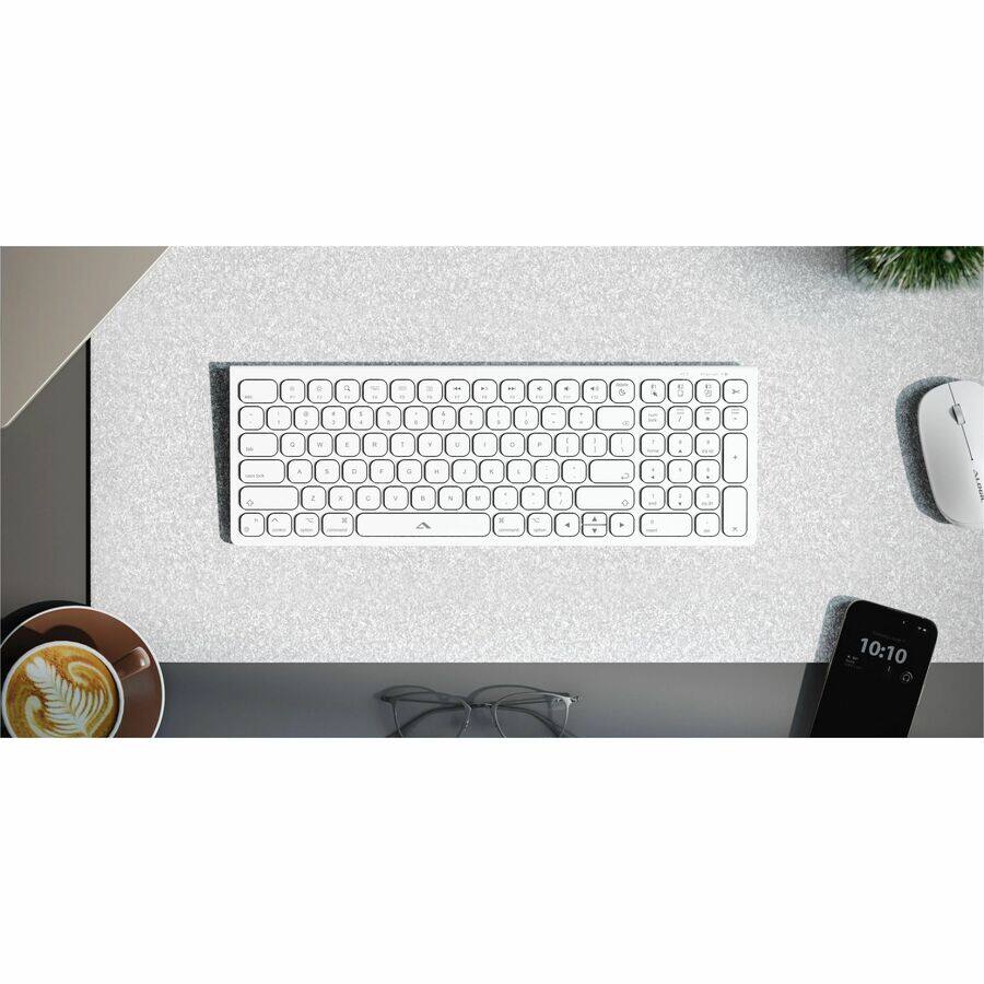 Alt View 3. Alogic - Alogic Echelon USB-C Rechargeable Wireless Mouse and Compact Keyboard For Mac - USB Type A Wireless Bluetooth/RF 5.0 - White.