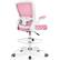 Front. Brick Attic - Drafting Chair, Tall Office Chair Ergonomic Desk Chair, Task Rolling Chair with Adjustable Flip-up Armrests Foot Ring - Pink.