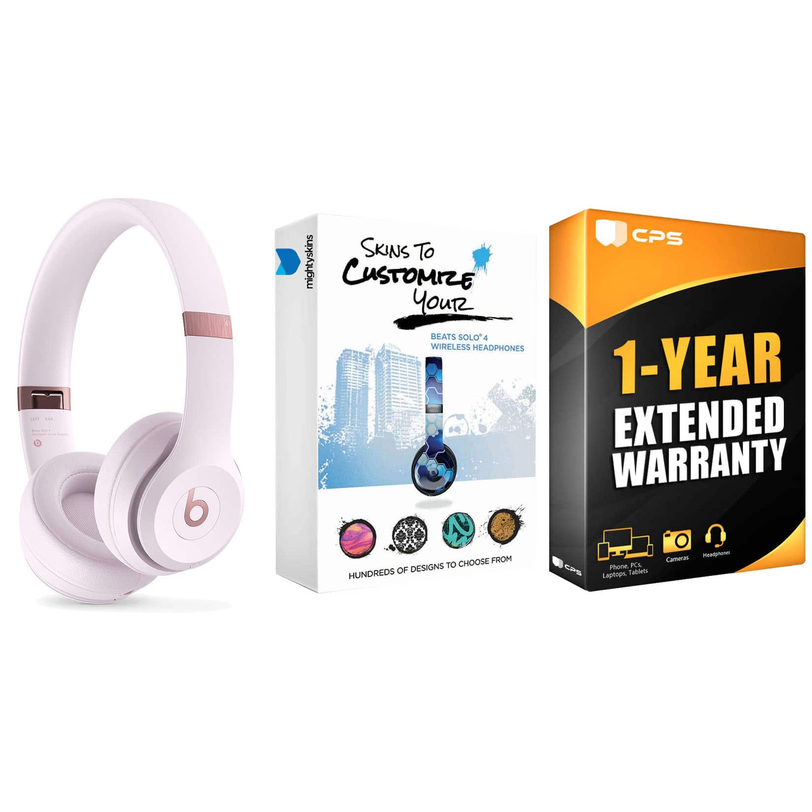 Beats Solo Bluetooth Wireless On Ear Headphones with MightySkins