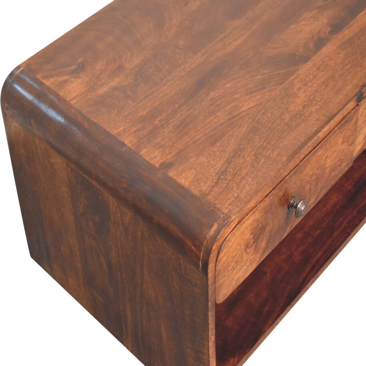 Alt View 2. Artisan Furniture - Aspen Slim Coffee Table - Dark Brown.