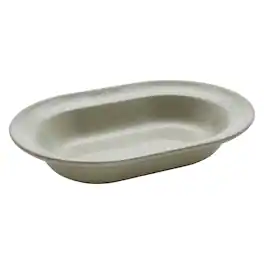 Staub - Ceramic Dinnerware 10-inch Oval Serving Dish - White Truffle