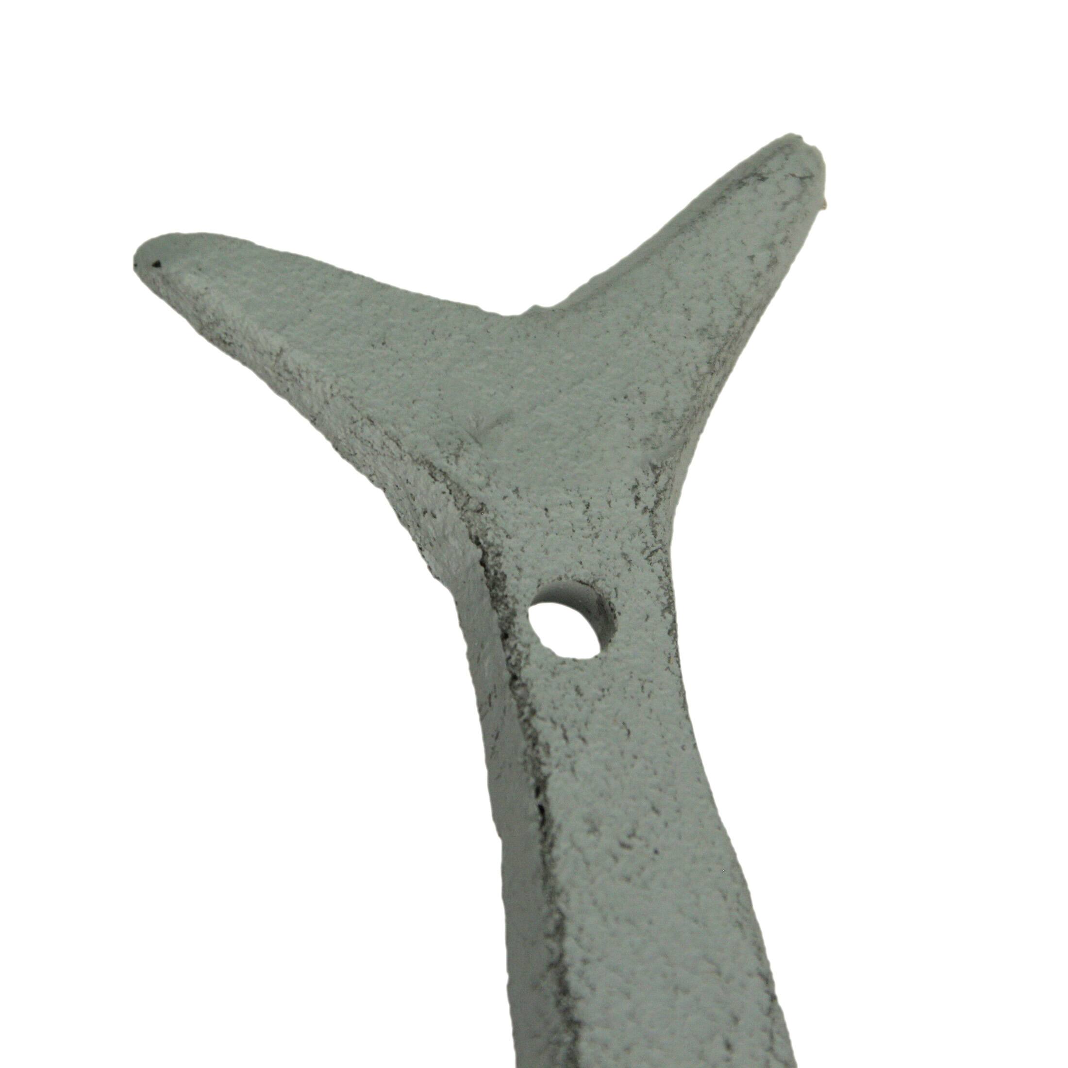 Alt View 9. Zeckos - Set of 3 Flipping Fish Wall Hooks - 4" - Blue, Gray, White - Coastal Decor - Multicolored.