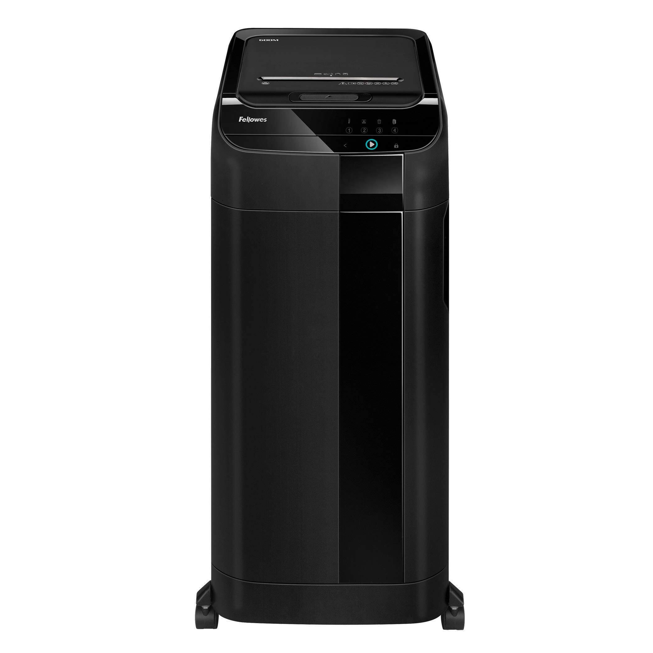 Front. Fellowes - AutoMax 600M 2-in-1 Heavy Duty Auto Feed Commercial Paper Shredder with Micro-Cut.