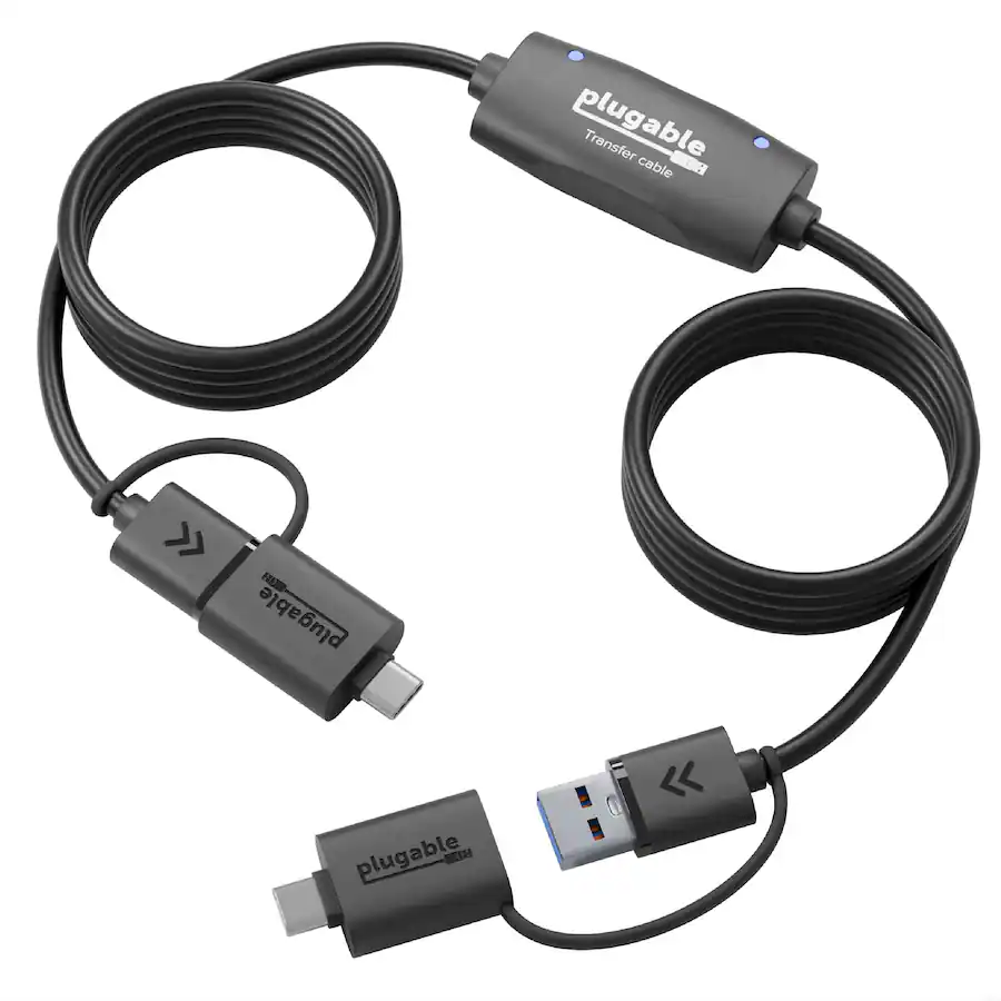 Easy Computer Sync Plugable Plugable USB 3.0 Transfer Cable, Transfer Data Between 2 Windows PC's ...