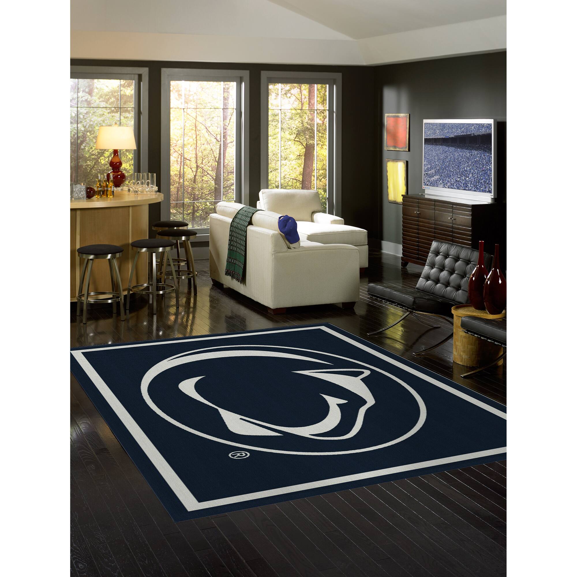 Alt View 1. Imperial - Penn State Nittany Lions 7'8'' x 10'9'' Spirit Rug - Black.