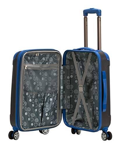 Alt View 5. Rockland - ROCKLAND LONDON HARDSIDE SPINNER WHEEL LUGGAGE 20-INCH - GRAY - Gray.