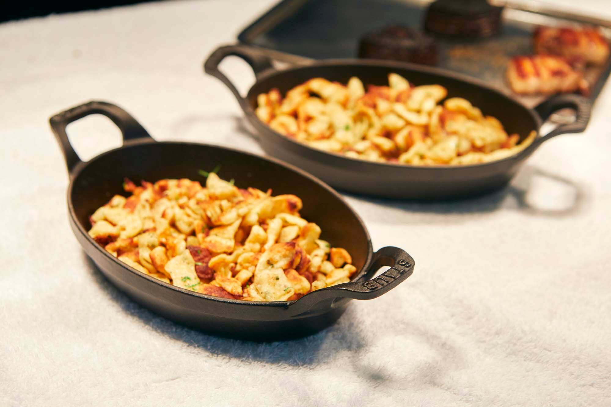 Alt View 4. Staub - Staub Cast Iron 5.5-inch x 3.8-inch Mini Oval Gratin Baking Dish - Matte Black - Matte Black.