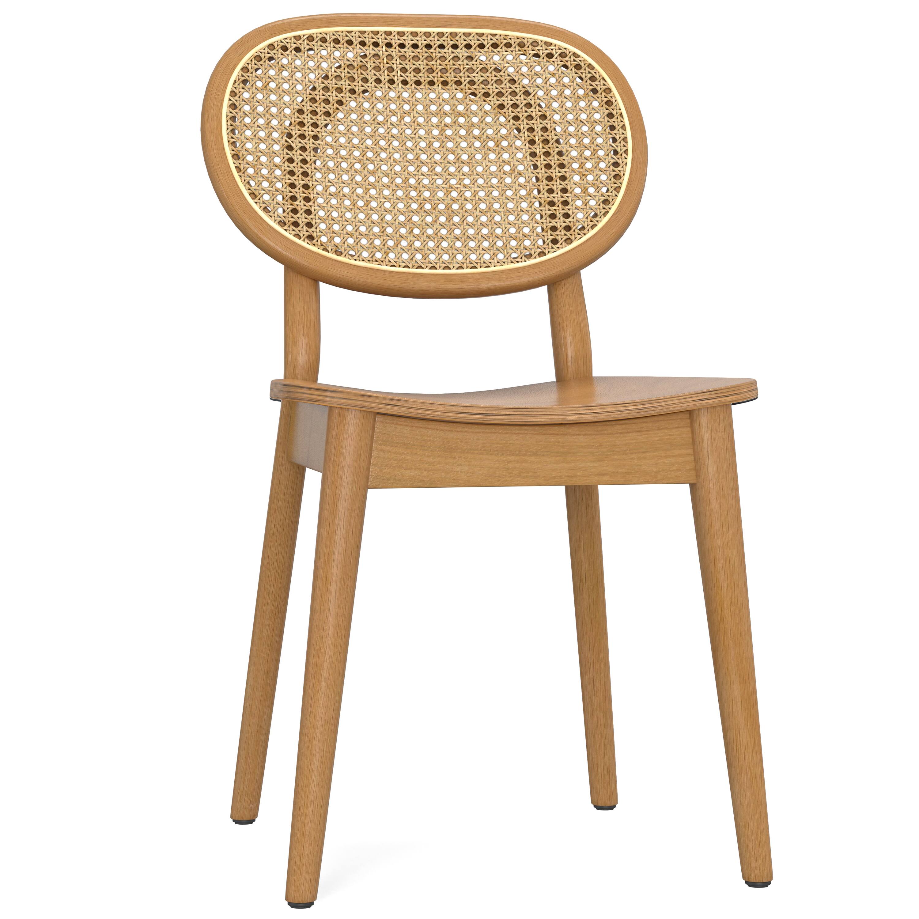 Alt View 2. Simpli Home - Rachel Dining Chair (Set of 2) in Natural - Natural.