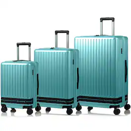 Champs - Fresh II 3-Piece Hardside Luggage Set - Green