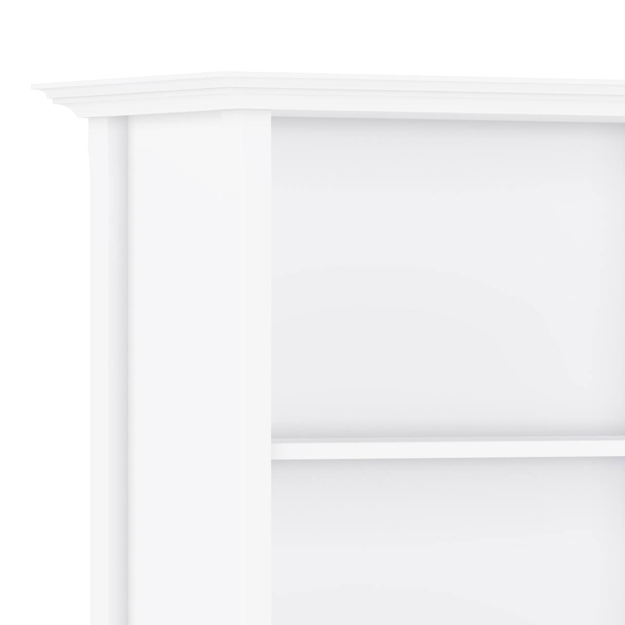 Left. Simpli Home - Amherst 5 Shelf Bookcase - White.