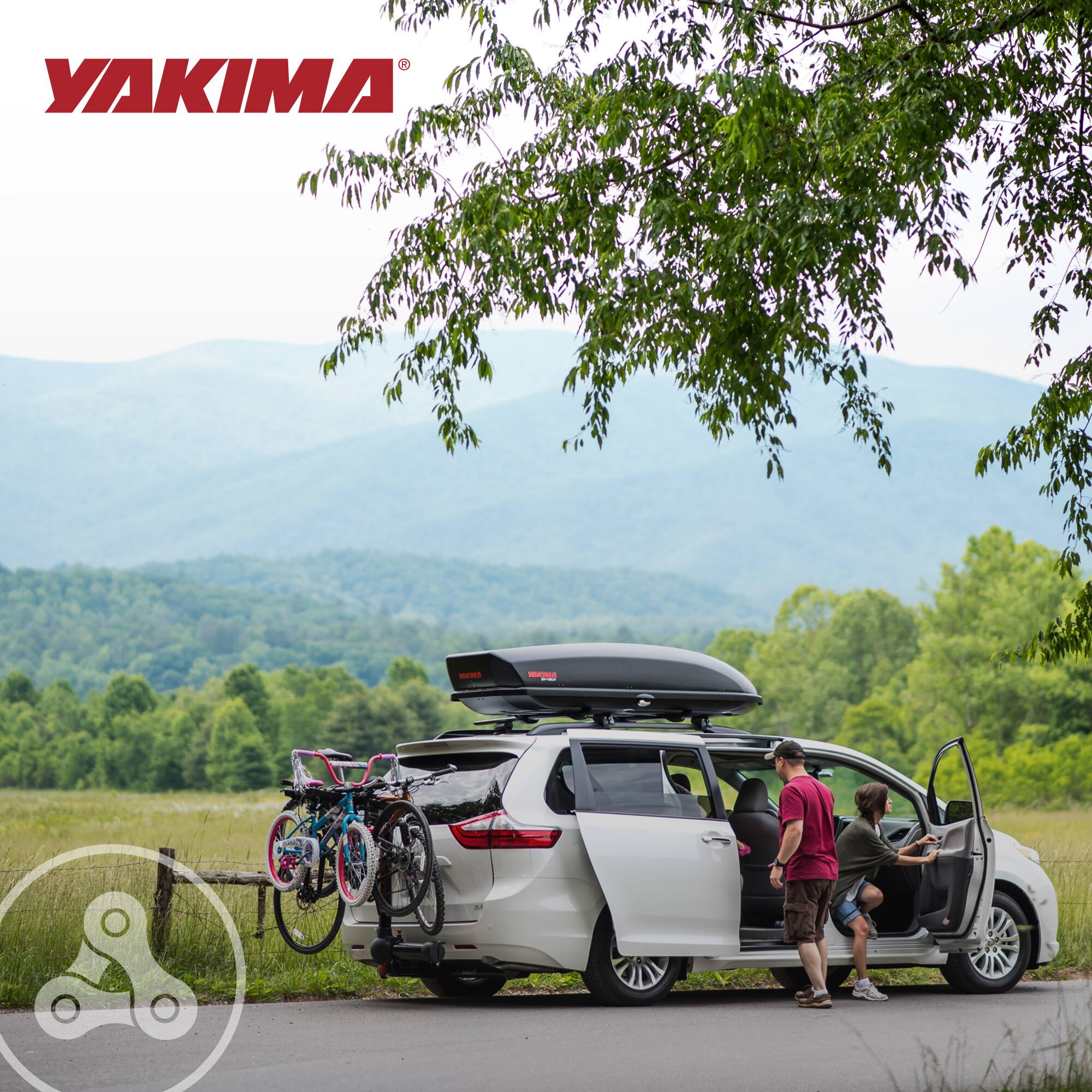 Alt View 5. Yakima - Yakima FullSwing Premium Swing-Away Bike Rack with ZipStrips, Universal Fit - Black.