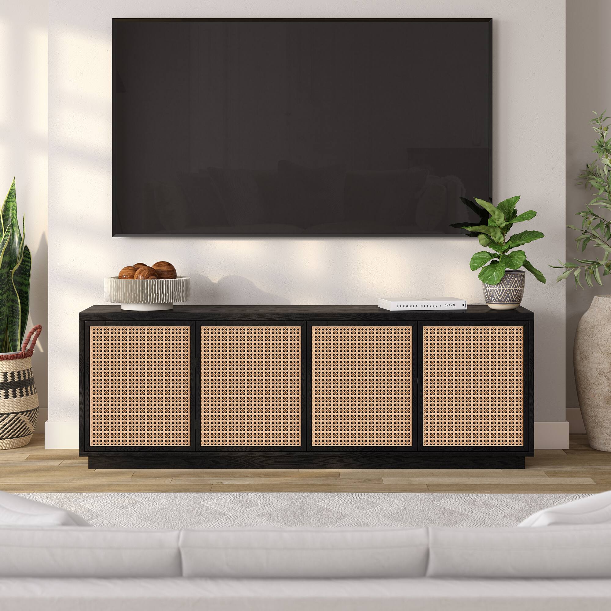 Front Zoom. Camden&Wells - Norbert TV Stand for Most TVs up to 78" - Obsidian/Natural.