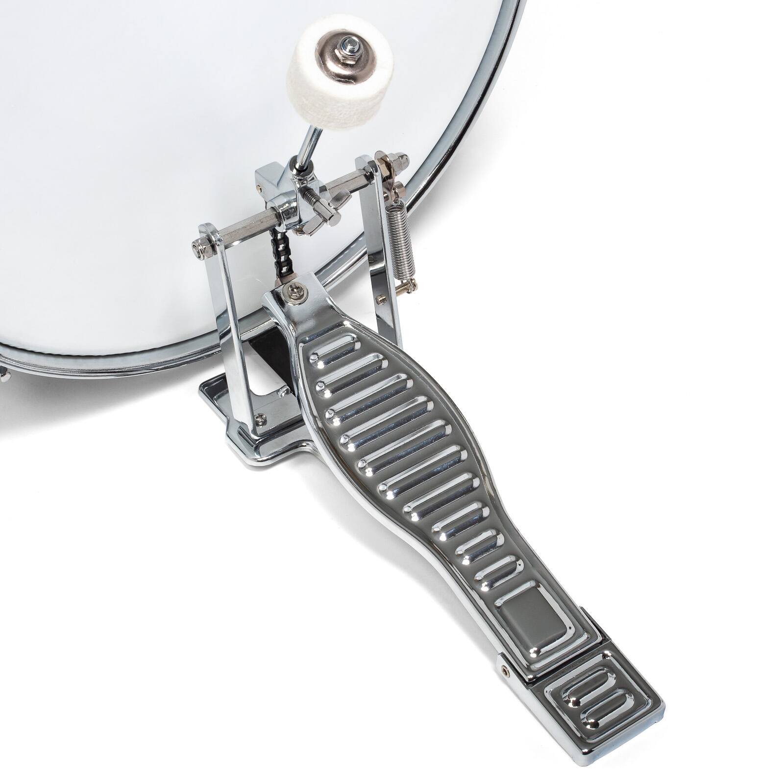 Alt View 5. Ashthorpe - Beginner Drum Kit with Brass Cymbals (Set of 3) - Purple.