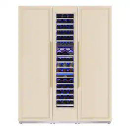 Koolmore - Reserve Panel Ready 24 in. Column Refrigerator with a 18 in. Wine Cooler and 24 in. Freezer - White
