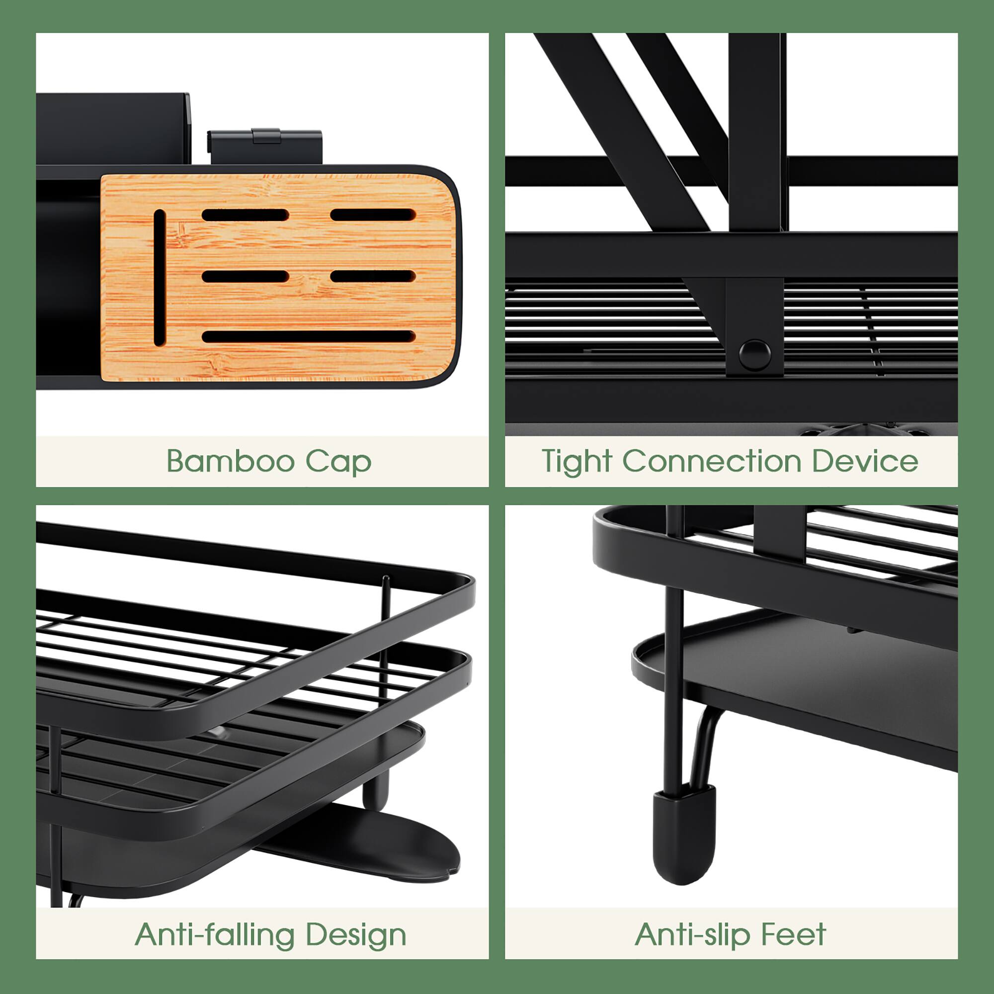 Bamboo Cap  
Tight Connection Device  
Anti-falling Design  
Anti-slip Feet