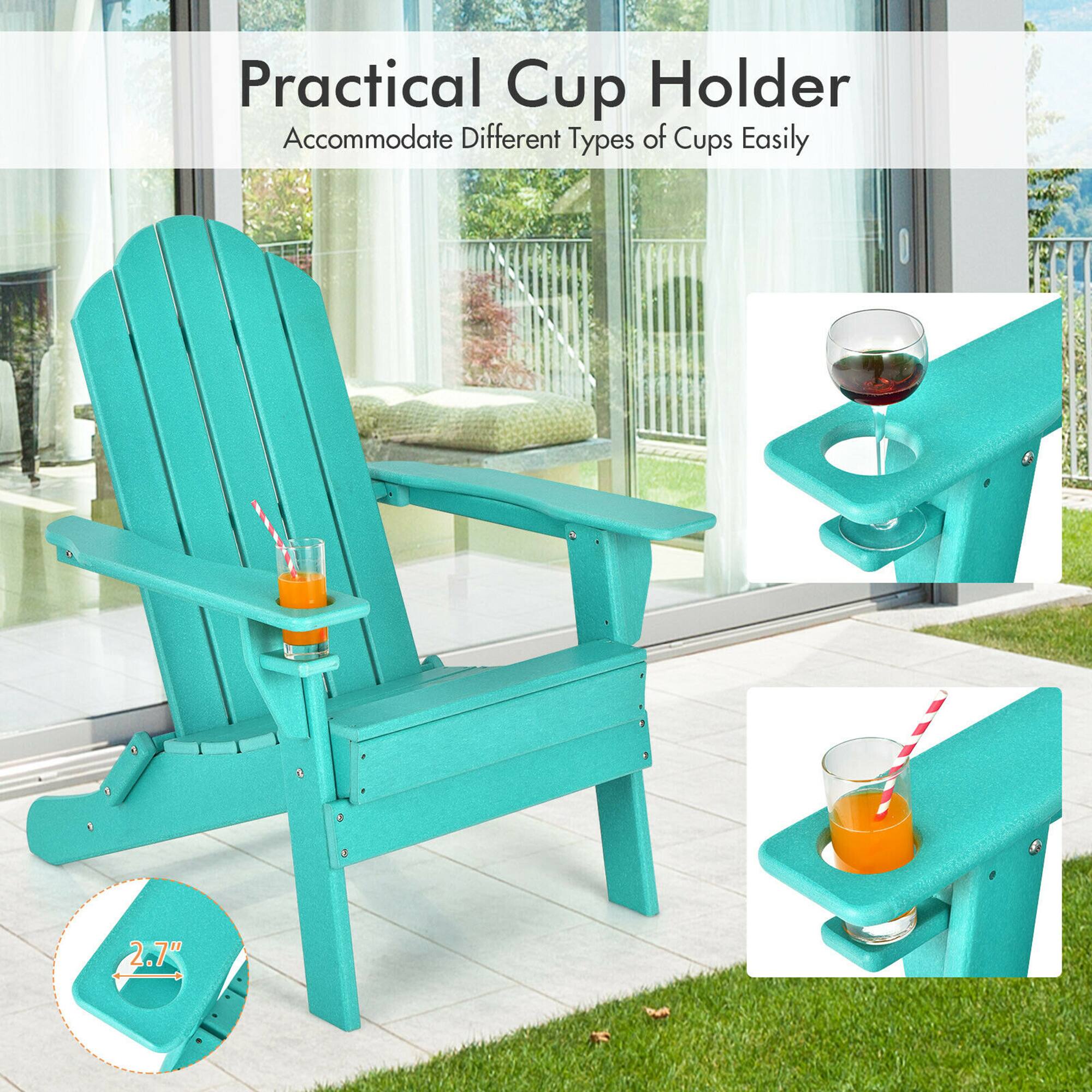 Practical Cup Holder
Accommodate Different Types of Cups Easily
2.7"
