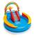 Angle. Intex - 9.75 foot x 6.3 foot x 53 inch Rainbow Slide Kids Play Inflatable Pool Ring Center - Multi.