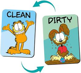 NMR Distribution - Garfield Double Sided Dishwasher Magnet - Blue
