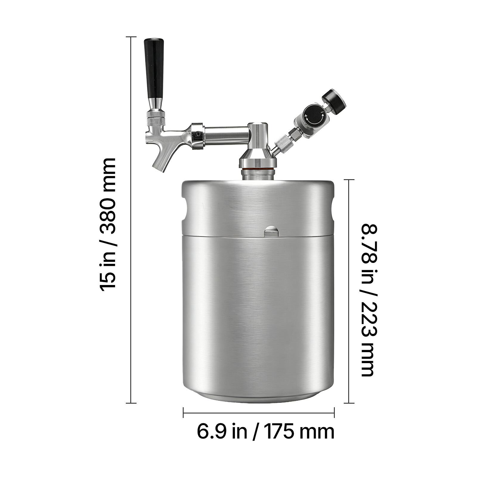 mm 5 in / 380 15 in / 8.78 8.78 in / 223 mm 6.9 in / 175 mm