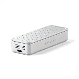 Satechi - DotDisk 80Gbps M.2 NVMe SSD Enclosure with Active Cooling and Ultra-Fast USB4 V2 Data Transfer - Silver