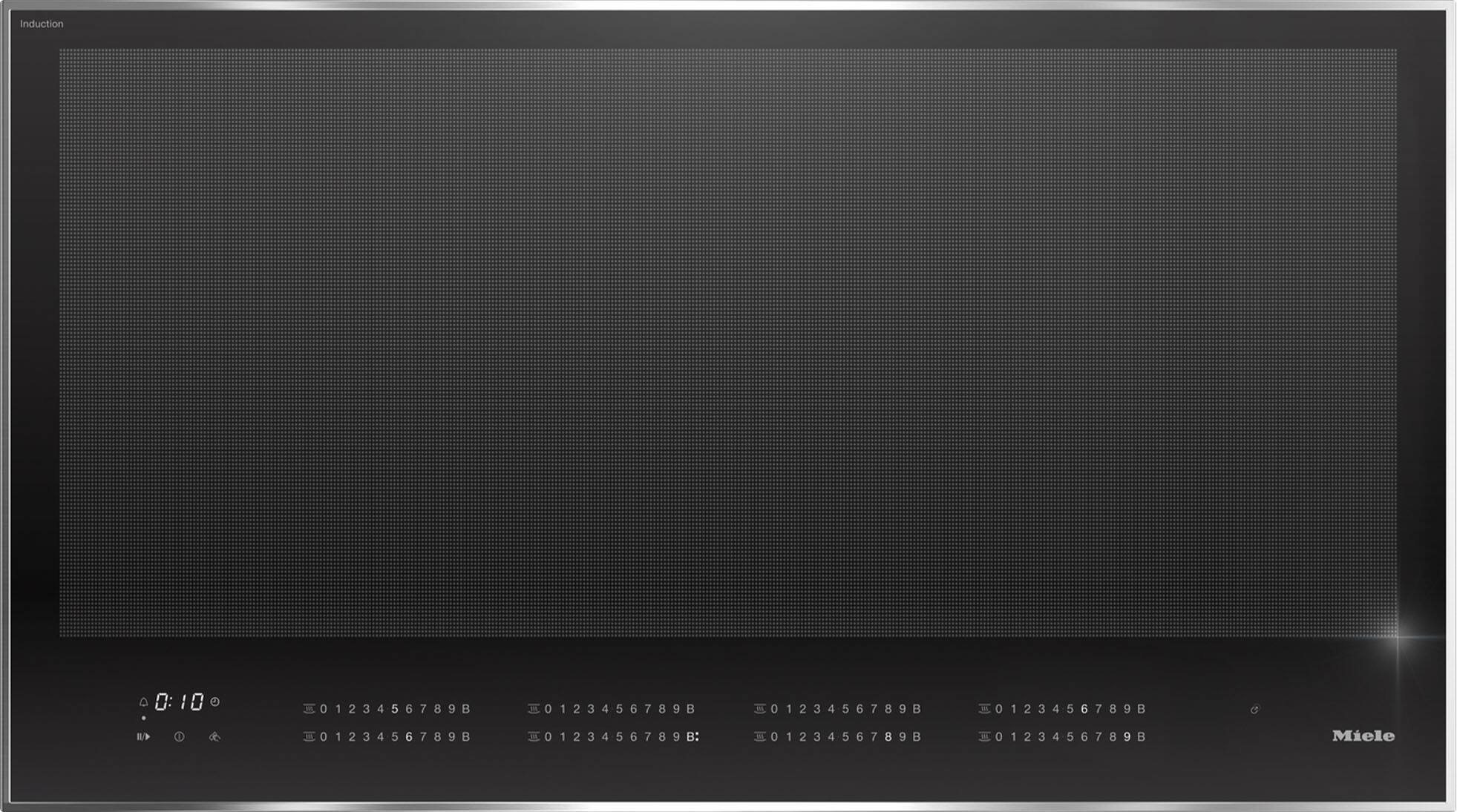 Induction

0:10

0123456789B 0123456789B 0123456789B 0123456789B
0123456789B 0123456789B: 0123456789B 0123456789B
0123456789B 0123456789B 0123456789B 0123456789B

Miele